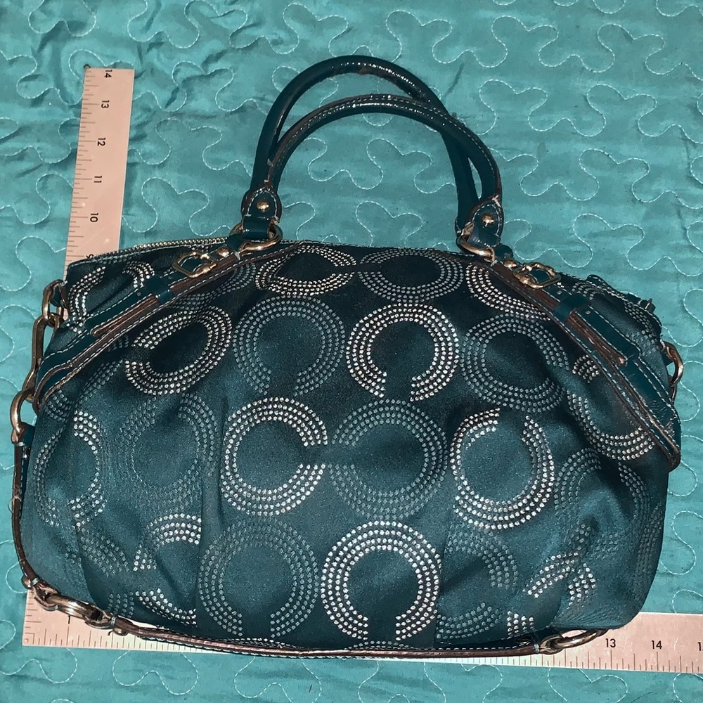 Coach -Teal Bag - Picture 7 of 16